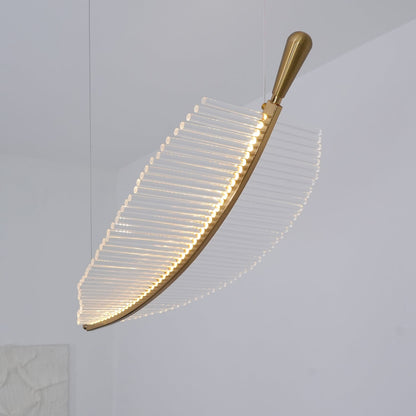 Modern Leaf LED Chandelier - Dimmable, Energy-Efficient Lighting