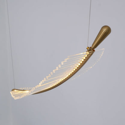 Modern Leaf LED Chandelier - Dimmable, Energy-Efficient Lighting