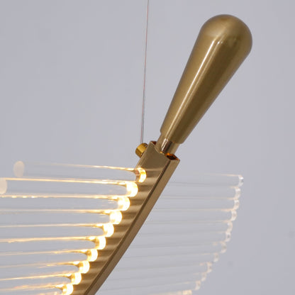 Modern Leaf LED Chandelier - Dimmable, Energy-Efficient Lighting