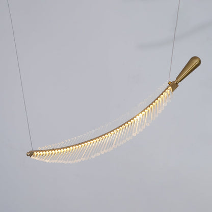 Modern Leaf LED Chandelier - Dimmable, Energy-Efficient Lighting