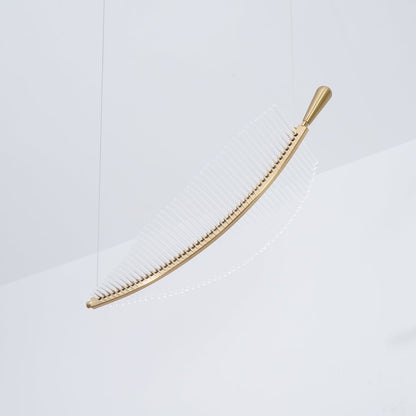 Modern Leaf LED Chandelier - Dimmable, Energy-Efficient Lighting