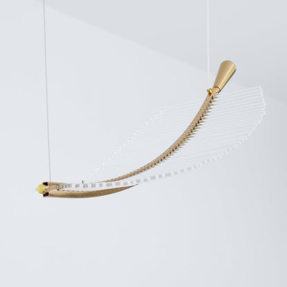 Modern Leaf LED Chandelier - Dimmable, Energy-Efficient Lighting