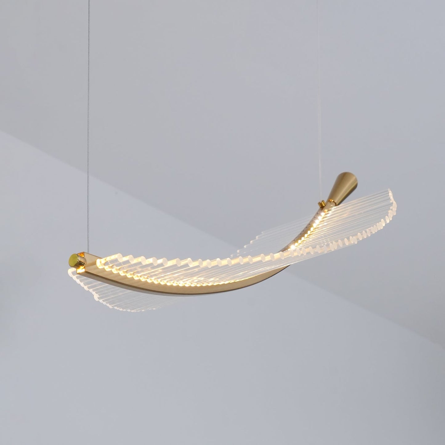 Modern Leaf LED Chandelier - Dimmable, Energy-Efficient Lighting