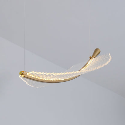 Modern Leaf LED Chandelier - Dimmable, Energy-Efficient Lighting