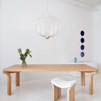 Meshmatics Modern Hanging Lamp with Adjustable Height & LED Bulbs