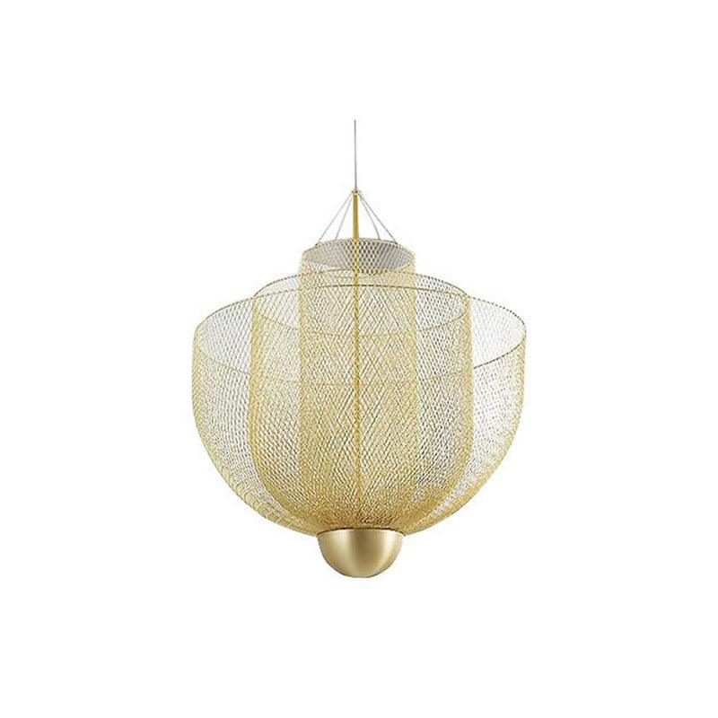 Meshmatics Modern Hanging Lamp with Adjustable Height & LED Bulbs