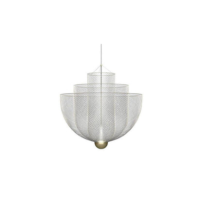 Meshmatics Modern Hanging Lamp with Adjustable Height & LED Bulbs