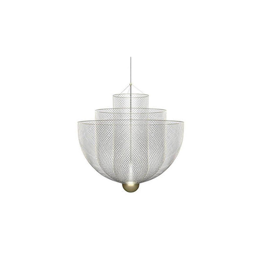 Meshmatics Modern Hanging Lamp with Adjustable Height & LED Bulbs