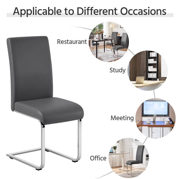 6PCS Dining Chairs Modern Kitchen Chairs Position 5