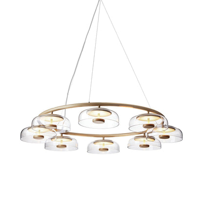 Solara Modern Chandelier - Adjustable Height, Energy-Efficient LED Lig