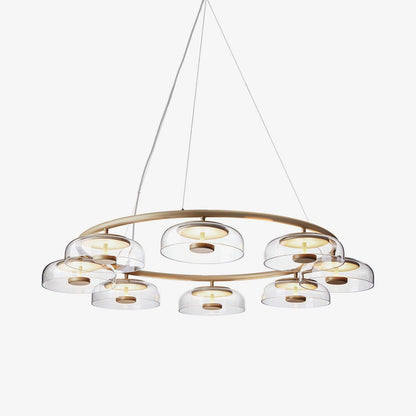 Solara Modern Chandelier - Adjustable Height, Energy-Efficient LED Lig
