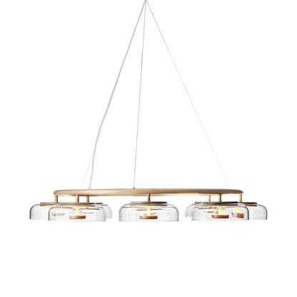 Solara Modern Chandelier - Adjustable Height, Energy-Efficient LED Lig