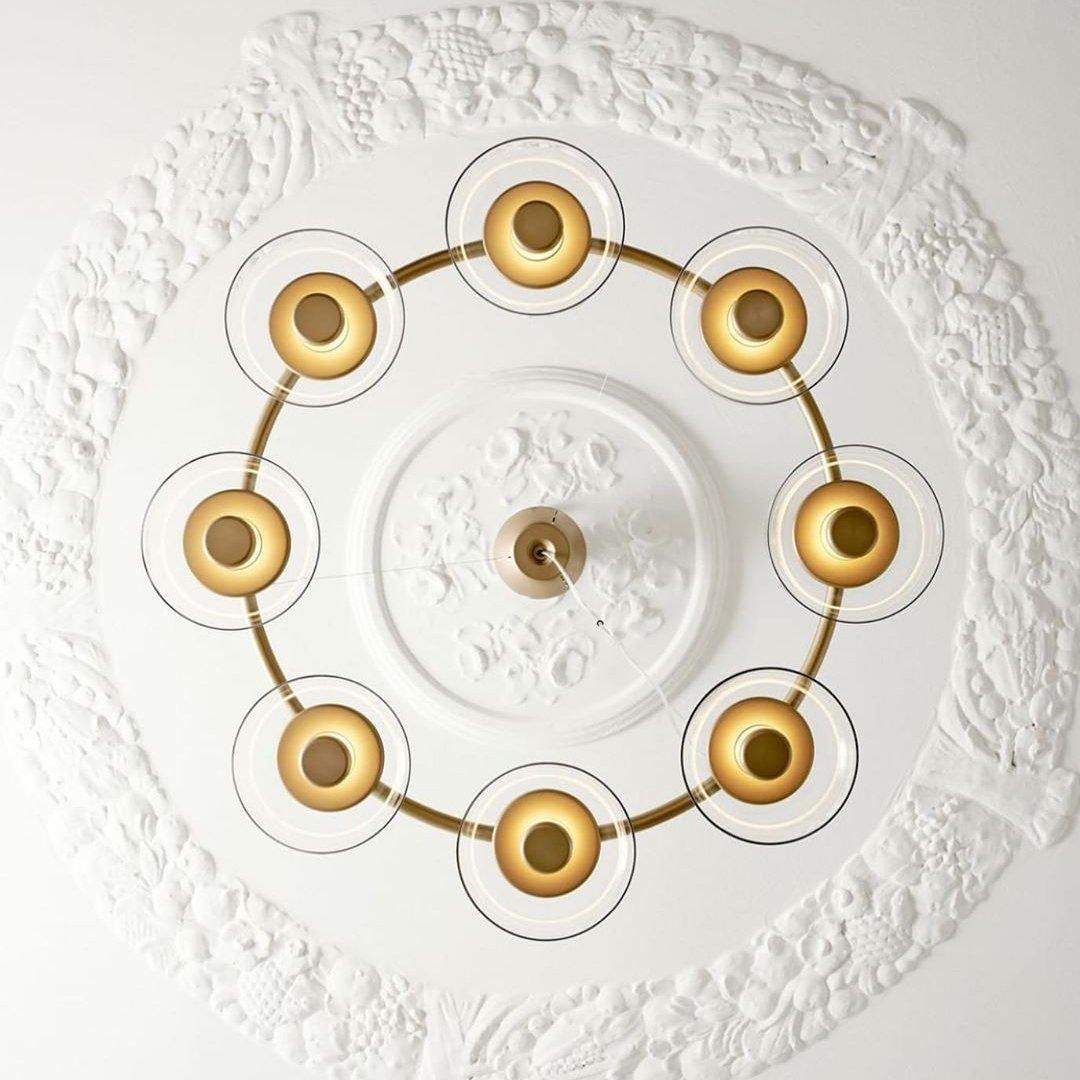 Solara Modern Chandelier - Adjustable Height, Energy-Efficient LED Lig