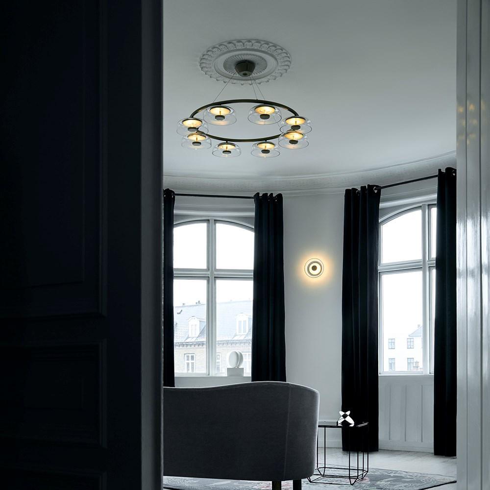 Solara Modern Chandelier - Adjustable Height, Energy-Efficient LED Lig