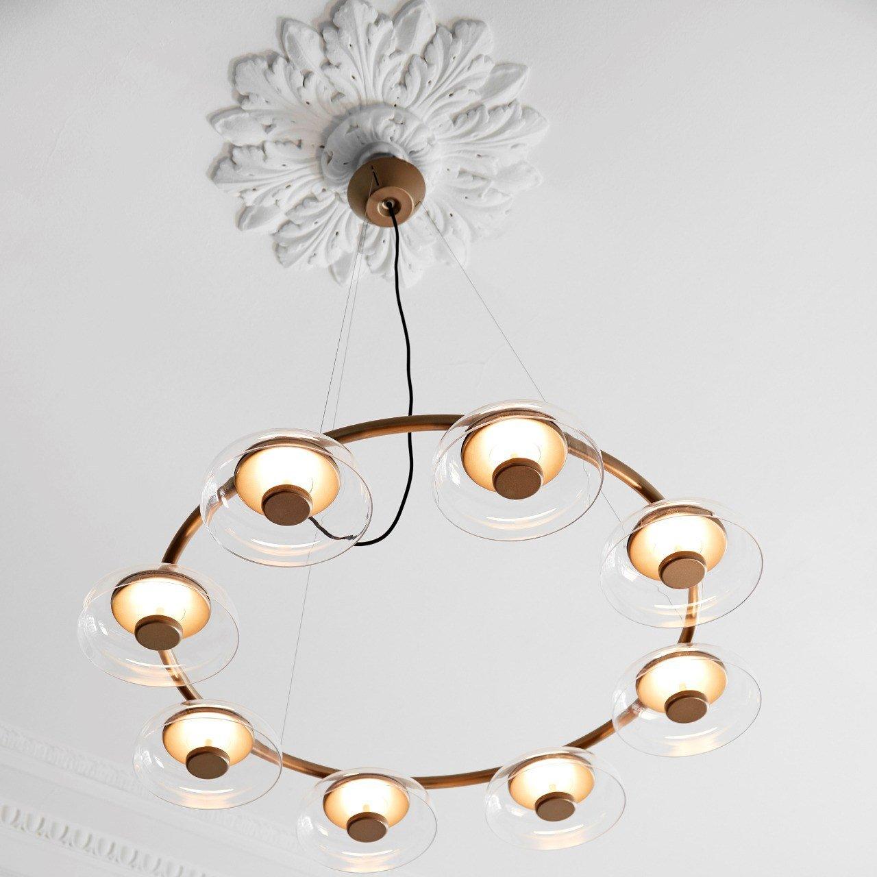 Solara Modern Chandelier - Adjustable Height, Energy-Efficient LED Lig