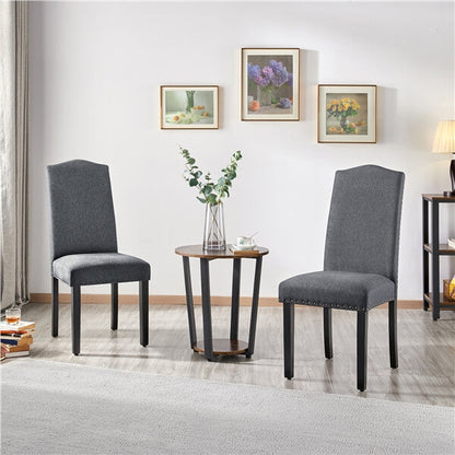 6PCS Fabric Dining Chairs Position 1