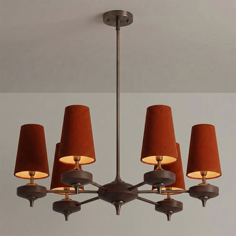 Orlan Shade Chandelier - Elegant Design with Adjustable Brightness
