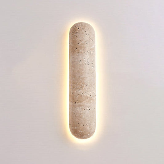 Liora Travertine Wall Sconce - Elegant Design, Adjustable Light Direct