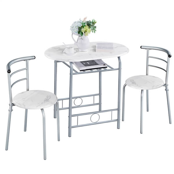 3 Piece Dining Table Set Position 4