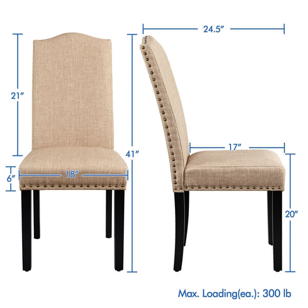 Dining Chairs Upholstered Parsons Chairs Position 3
