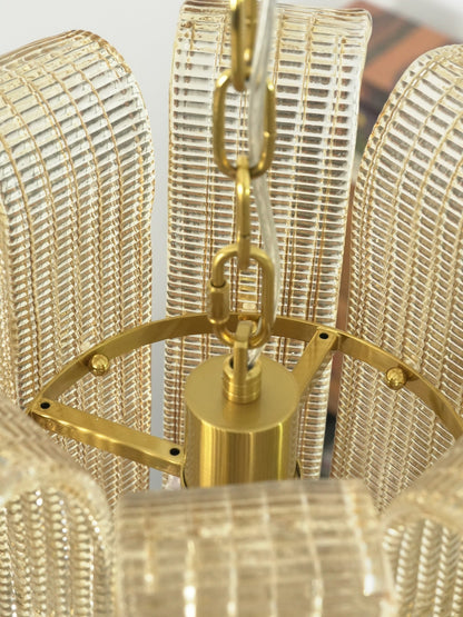 Elegant Small Chandelier with Adjustable Height & Energy-Efficient LED
