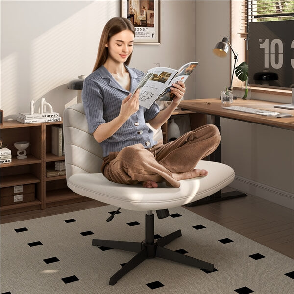 Wide Criss Cross Chair with No Wheels Position 1